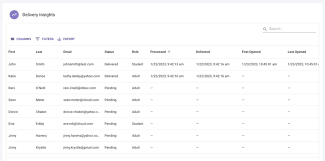 Email Details Page — View delivery data for a single email Email Details Page — View delivery data for a single email
