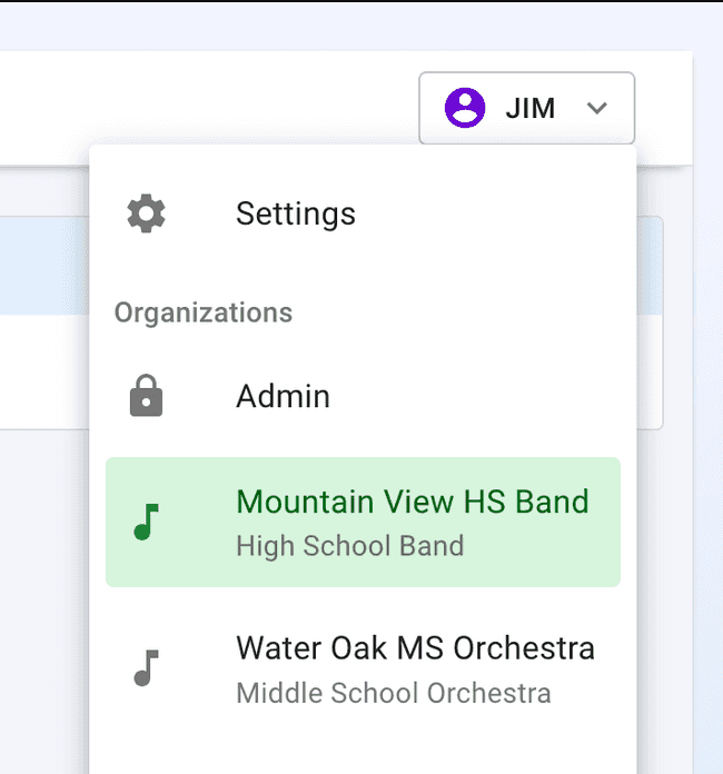 More information when switching organizations More information when switching organizations image.