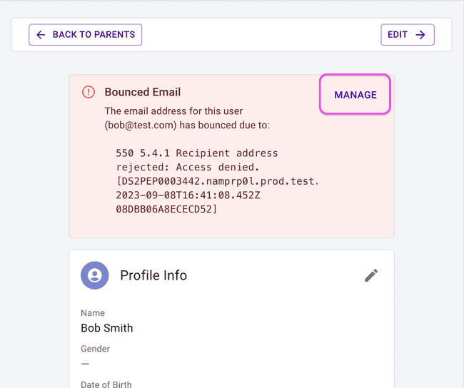 Member Details — Email Suppression Alert Member Details — Email Suppression Alert