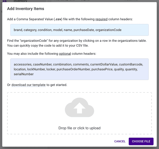 District Admin Inventory Import — Step 2 District Admin Inventory Import — Step 2