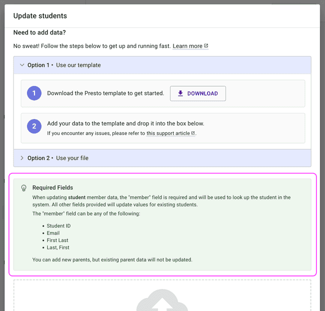 Check the tip for details about the member field Check the tip for details about the member field