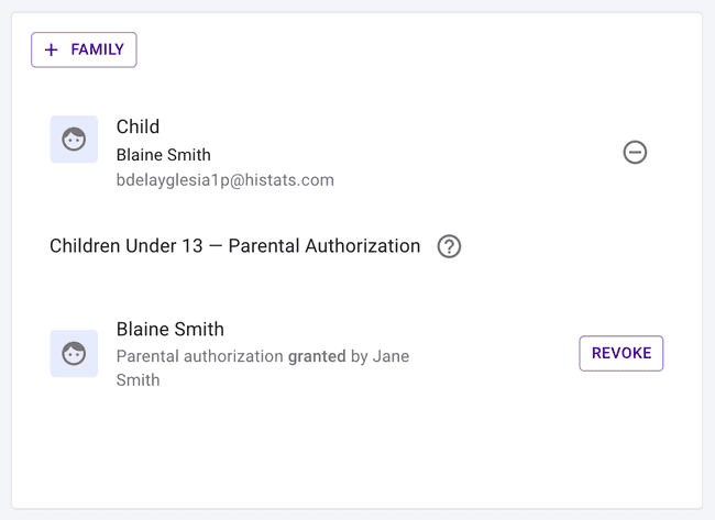 Parent settings - Authorize child under 13 to use Presto Parent settings - Authorize child under 13 to use Presto