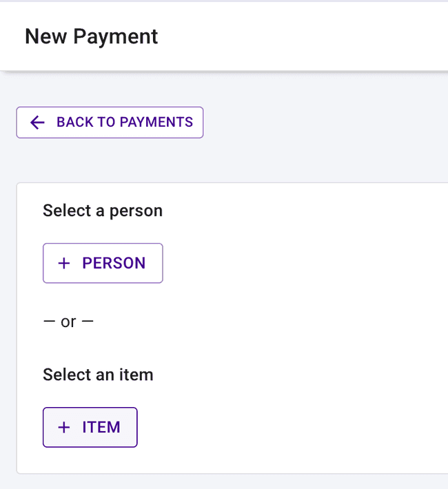 Payment by Item - Pick your path Payment by Item - Pick your path